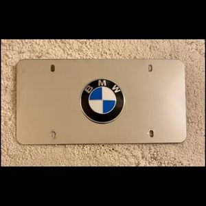 Mirrored BWM License Plate